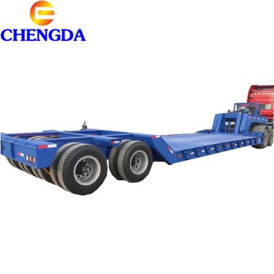 Top sale High quality 3 Axles Low Bed Flatbed Utility Cargo Semi Truck Trailer